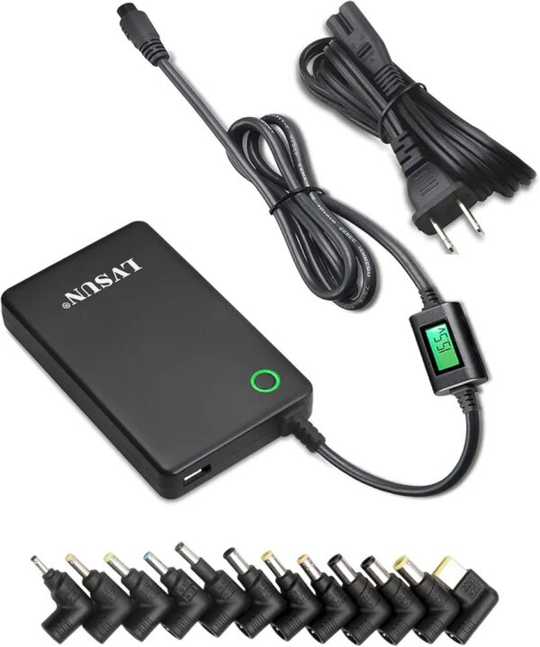 Universal Laptop Charger with LCD Display 90W - Image 3