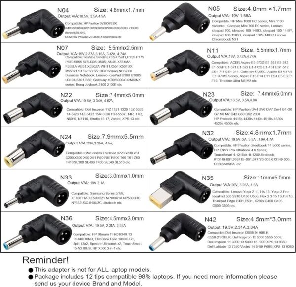 Universal Laptop Charger with LCD Display 90W - Image 2